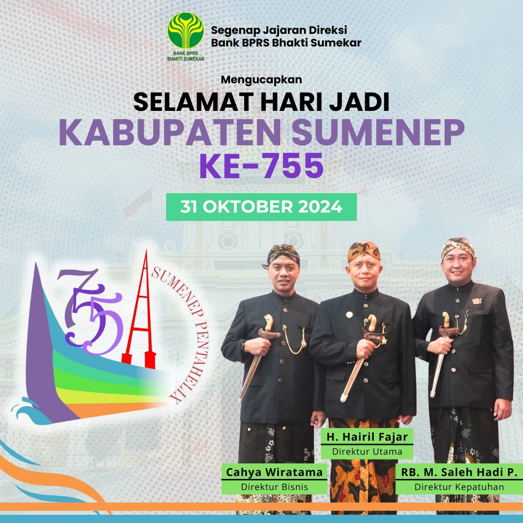 Thumbnail Ucapan Selamat Hari Jadi Kabupaten Sumenep ke-755 oleh H. Hairil Fajar, Cahaya Wiratama dan RB. M. Saleh Hadi P.