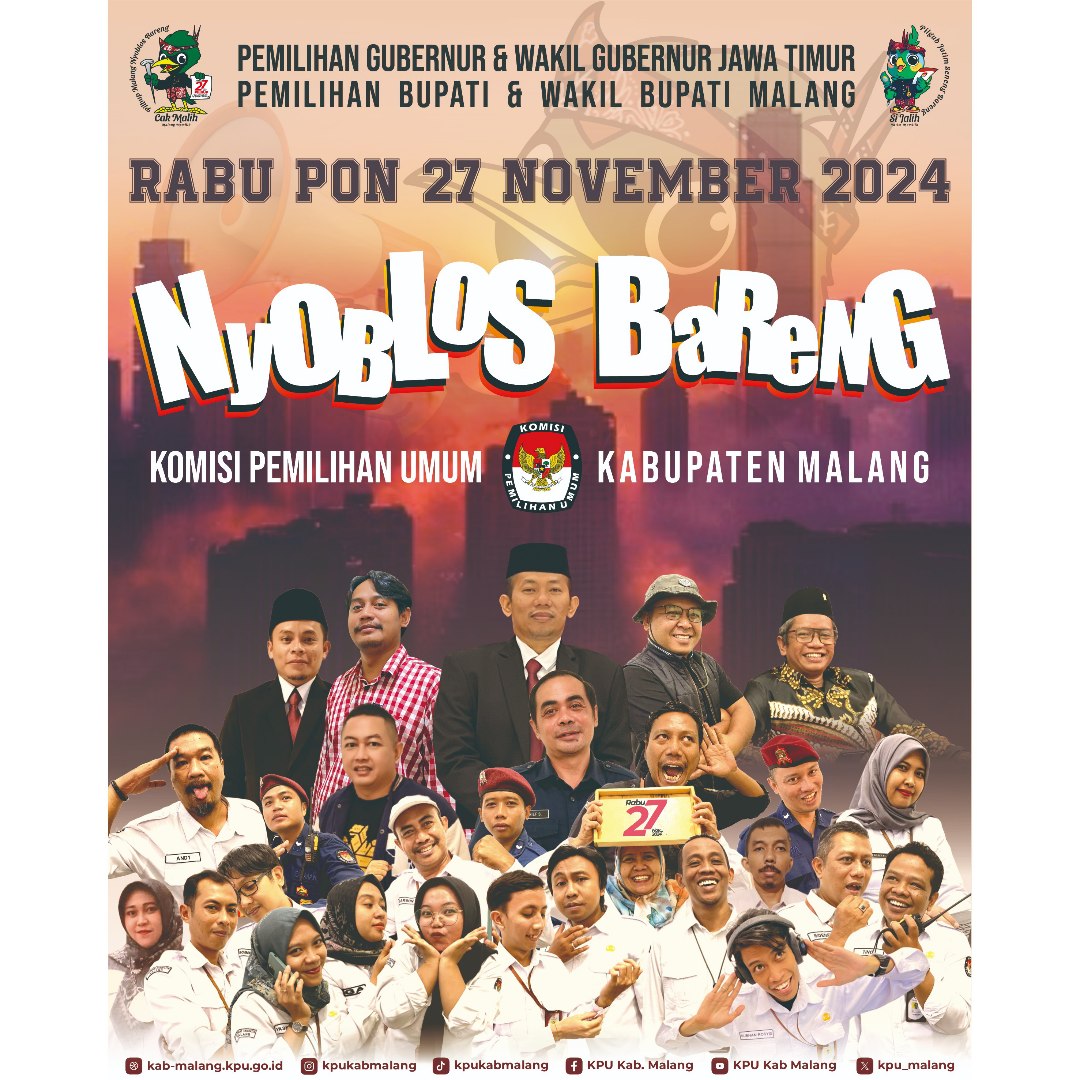 KPU Kab. Malang - Nyoblos Bareng! Rabu 27 Nov 2024