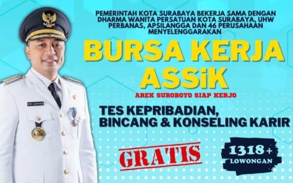 Thumbnail Pemkot Surabaya Buka Bursa Kerja ASSiK, Tersedia 1318 Lowongan!