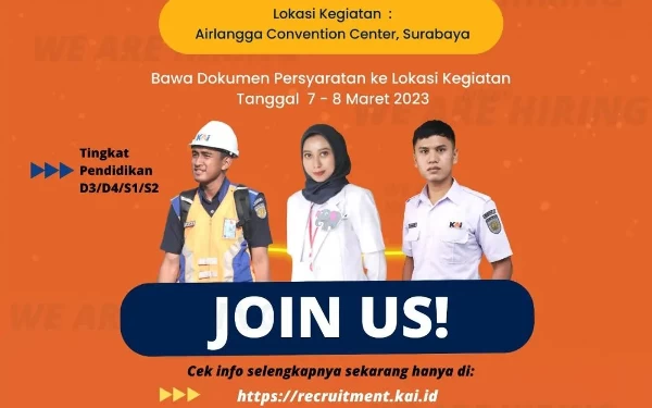 Thumbnail Berita - Ada Loker KAI di Job Fair UNAIR, Besok Ditutup!