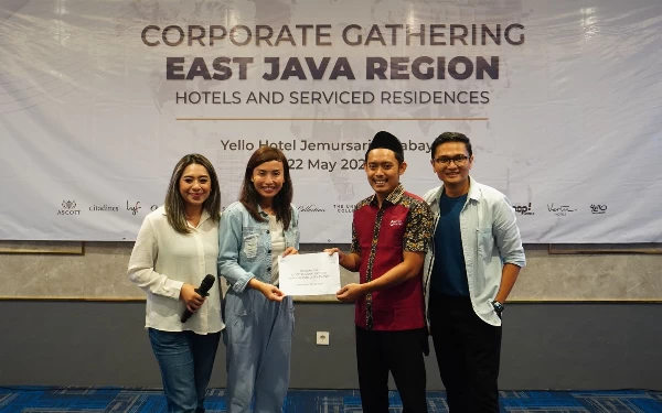 Thumbnail Berita - Gelar Corporate Gathering, Ascott Regional Jatim Usung Konsep Blue Monday