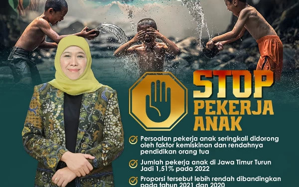 Thumbnail Berita - Angka Pekerja Anak di Jatim Terus Turun Signifikan