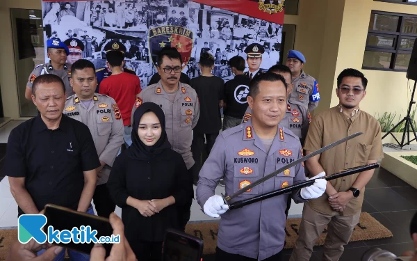 Thumbnail Berita - Polresta Bandung Amankan 4 Remaja  Mabuk Ugal-ugalan Bawa Sajam