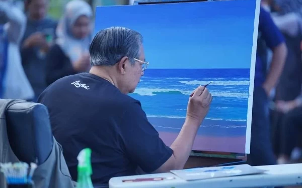 Thumbnail Berita - Menggambar Bareng SBY, Bupati Pacitan: Negeri Ini akan Damai