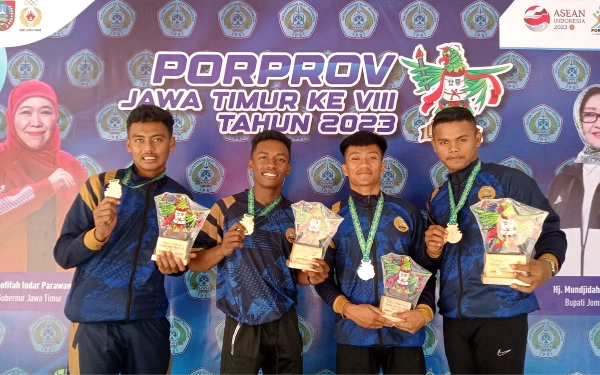 Thumbnail Berita - Pencak Silat Sumbang Medali Emas Perdana Jember di Porprov Jatim