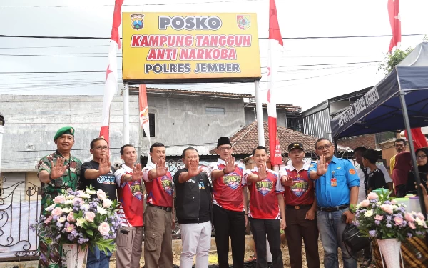 Thumbnail Berita - Launching Kampung Tangguh Anti Narkoba Tekan Angka Kasus di Jember