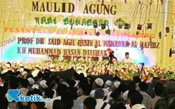 Ribuan Umat Muslim Padati Pesantren Al Azhar Tulungagung Peringatan Maulid Nabi Muhammad SAW