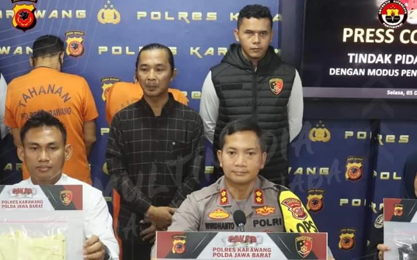 Polres Karawang Tangkap 2 Pelaku Penipuan Tenaga Kerja