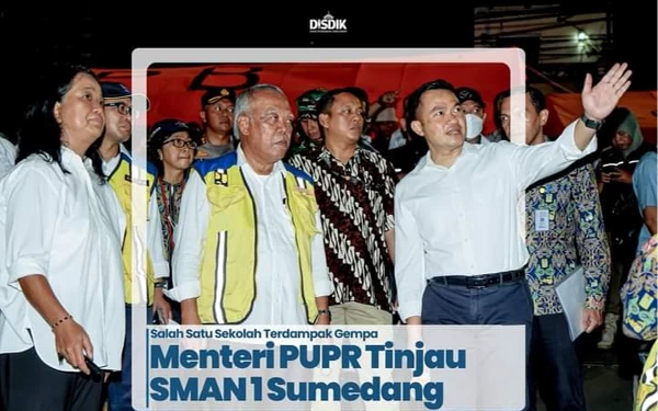 Thumbnail Berita - Pasca Gempa Sumedang, Menteri PUPR Tinjau Sekolah Terdampak