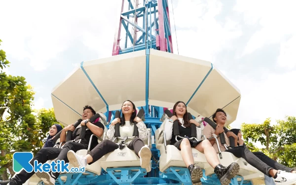 Thumbnail Berita - Wahana Baru, Scream Tower Jatim Park 1 Pacu Andrenalin Pengunjung