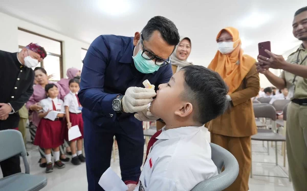 Thumbnail Tertinggi Se-Jawa Timur, Angka Sub PIN Polio Kota Mojokerto Capai 104,3 Persen