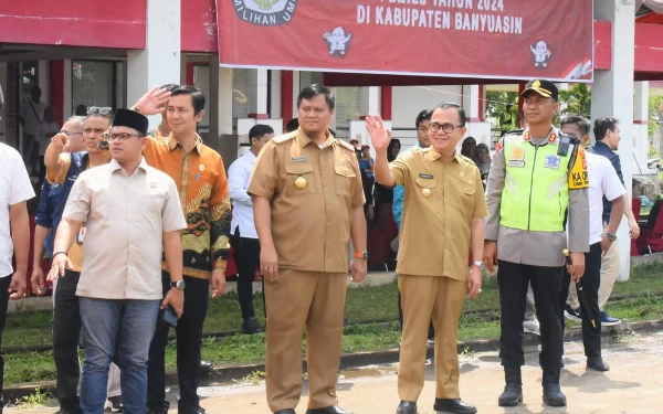 Thumbnail Berita - Pj Bupati Banyuasin Hani Rustam Ajak Masyarakat Kompak Jalani Pemilu 2024 Berintegritas