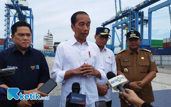 Presiden Jokowi Resmikan Proyek Strategis Nasional Pelabuhan Makassar New Port