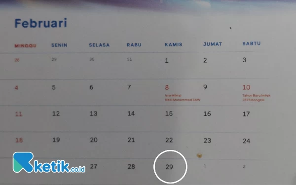 Thumbnail Sejarah Singkat Hari Kabisat 29 Februari yang Muncul 4 Tahun Sekali