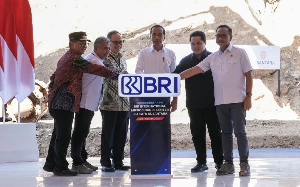 Thumbnail Berita - Jokowi Groundbreaking BRI International Microfinance Center Seluas 13 Ribu Meter Persegi di IKN