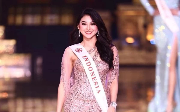 Memukau! Audrey Vanessa, Miss Indonesia 2022 Kenakan Gaun Ranupatma