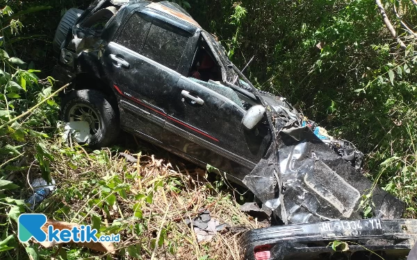 Mobil Pemudik Masuk Jurang di Lintas Tengah Gunung Singgah Mata, Satu Penumpang Meninggal Dunia