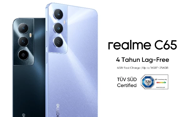 Thumbnail Berita - Segera Rilis di Indonesia, realme C65 Hadirkan Sertifikasi TUV SUD