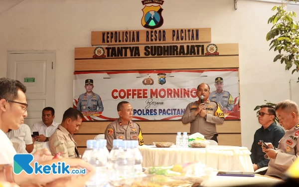 Thumbnail Berita - Perkuat Sinergi dengan Media Lokal, Kapolres Pacitan Gelar Coffee Morning