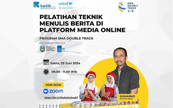 Thumbnail Berita - Kembangkan Digital Journalism, ITS Gandeng Ketik Media  Gelar Pelatihan Menulis Berita