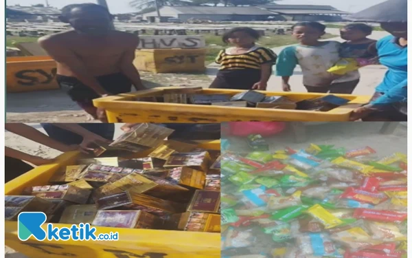 Thumbnail Berita - Viral, Nelayan Lampung Dapat Puluhan Kardus Rokok dan Ratusan Makanan Ringan