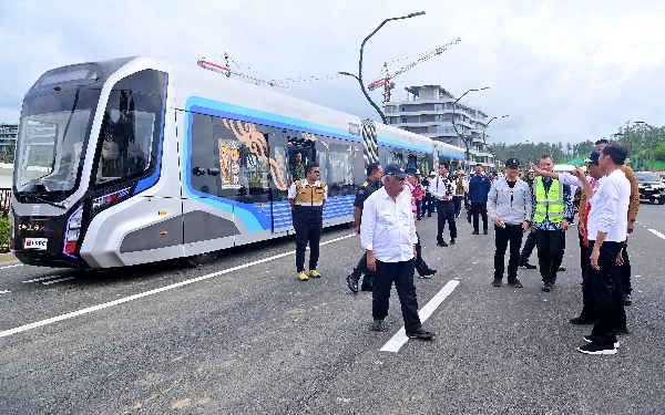 Thumbnail Berita - Bertenaga Listrik, Trem Otonom IKN Jadi Moda Transportasi Berbasis Energi Hijau