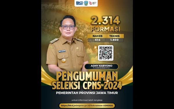 Thumbnail Berita - Pemprov Jatim Buka Pendaftaran CPNS 2.314 Formasi, Ini Link Pendaftarannya