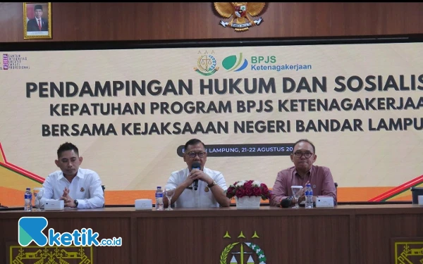 Thumbnail Berita - Inovasi Jaka Jamsos, Kejari Bandar Lampung Beri Sosialisasi Kepatuhan Program BPJS Ketenagakerjaan