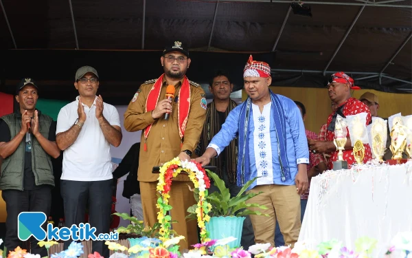 Thumbnail Berita - Ribuan Jemaat Padati Porseni HUT GPM Ke-89 di Desa Tomori, Bupati Halsel Jadi Tamu Spesial