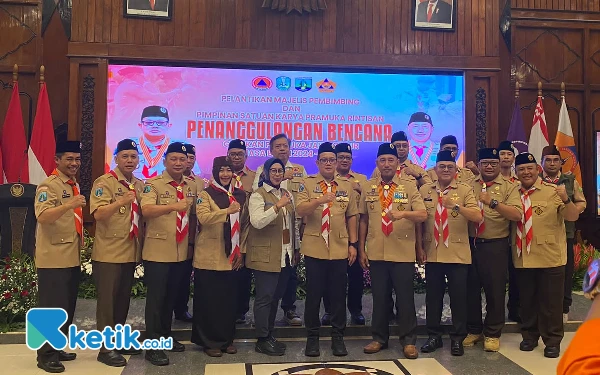 Pertama di Indonesia, Jatim Resmi Miliki Saka Pramuka Rintisan Penanggulangan Bencana