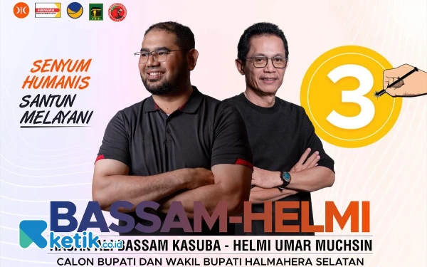 Thumbnail Berita - Selama Kampanye Pilkada Halsel, Paslon Bassam-Helmi Akan Kunjungi Seluruh Desa