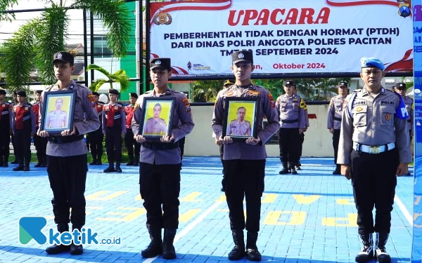 Indisipliner, Tiga Anggota Polres Pacitan Dicopot dengan Tidak Hormat