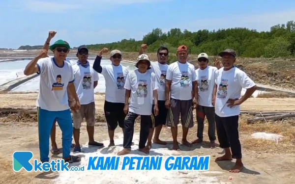 Petani Garam Pengarengan Sampang Siap Menangkan Paslon Jimad Sakteh