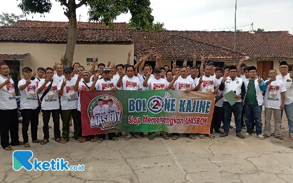 Pilkada Pemalang 2024, Bolone Kajine Kecamatan Randudongkal Deklarasi Siap Menangkan Masboy