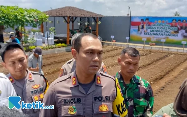 Thumbnail Berita - Dukung Ketahanan Pangan Nasional, Polres Malang Optimalkan Lahan Produktif