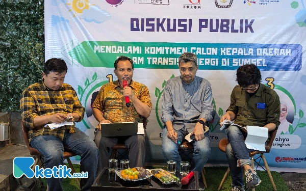 Thumbnail Berita - Relung Forum Gelar Diskusi, Dalami Komitmen Cakada Sumsel Realisasikan Transisi Energi