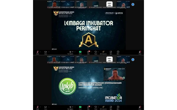 Thumbnail Berita - Unisma Raih Peringkat A Inkubator Award 2024 dari Kementerian UMKM