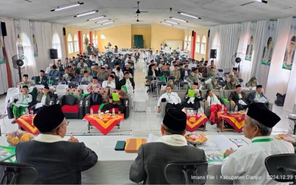 Thumbnail Perhelatan Musda XI MUI Kabupaten Cianjur berlangsung khidmat dan lancar penuh kekeluargaan di Gedung Dakwah Cianjur, Senin-Selasa (23-24/12/2024) (Foto: MUI Cianjur for Ketik.co.id).