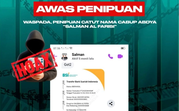 Thumbnail Awas! Penipu Catut Nama Cabup Abdya Salman Alfarisi, Pelaku Minta Transfer Uang