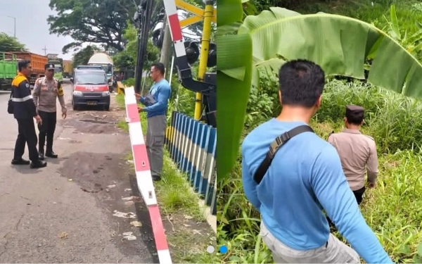 Thumbnail Berita - Begal Bercelurit di Lawang Kabupaten Malang Kabur Usai Tabrak Palang Kereta Api