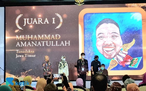 Thumbnail Berita - Muhammad Amanatullah, Tunadaksa Asal Jatim Juara 1 Karya Tanpa Batas se-Indonesia