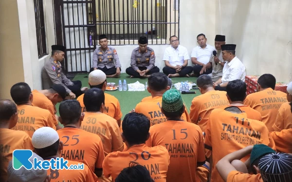 Buka Puasa Bersama Tahanan, Ini Pesan Kapolres Malang