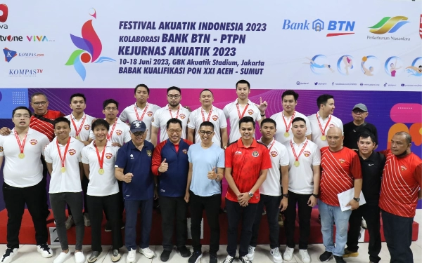 Thumbnail Berita - Polo Air DKI Jakarta Juara Festival Akuatik 2023, Lolos Babak Kualifikasi PON 2024