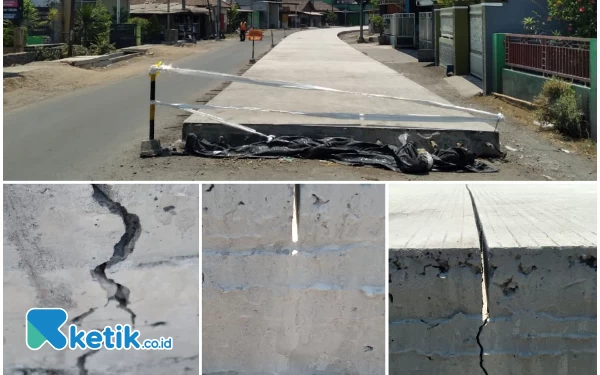 Thumbnail Berita - Betonisasi Jalan di Sidoarjo Terus Berlanjut, JCW Temukan Retak-Retak Lagi di Ruas Porong-Krembung