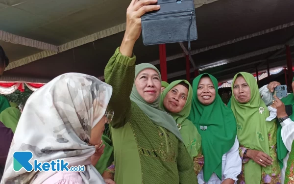 Hadiri Halal Bihalal Muslimat NU Malang, Khofifah Ingatkan Pencegahan Stunting