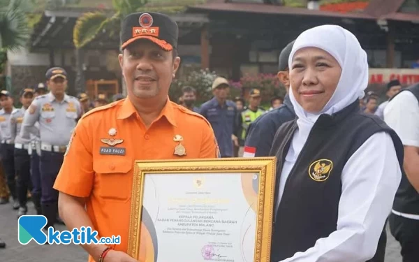 Bantu Tangani Karhutla, Kepala BPBD Kabupaten Malang Raih Penghargaan dari Gubernur Jatim