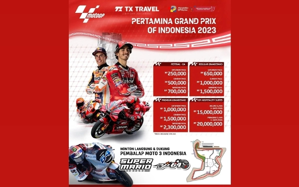 Thumbnail Berita - Ayo Nonton Mario Aji di Mandalika! Ini Daftar Harga Tiket GP Indonesia 2023