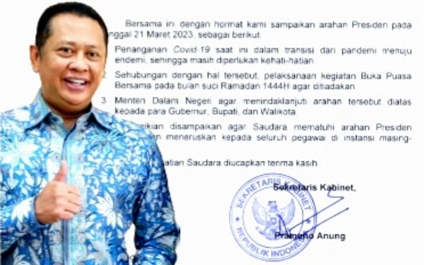 Thumbnail Berita - Ketua MPR : Langgar Arahan Presiden, Pejabat dan ASN Bakal Disanksi