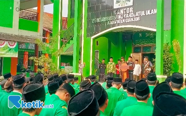 Thumbnail Sambutan Ketua PCNU Cianjur dalam gelar pasukan GP Ansor Rabu (14/08/2024). (Foto: Moh. Rusdi/Ketik.co.id)