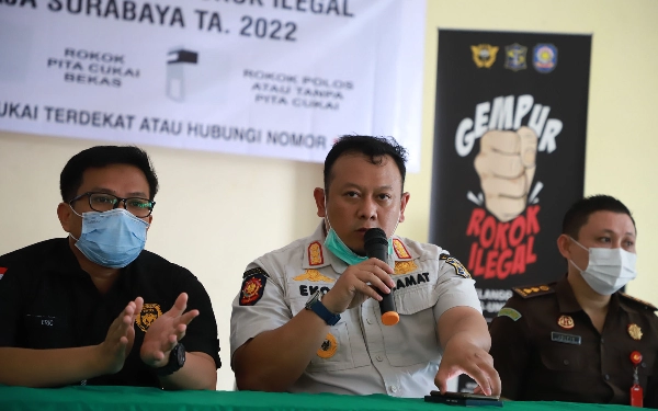 Pemkot Surabaya Komitmen Gempur Rokok Ilegal 